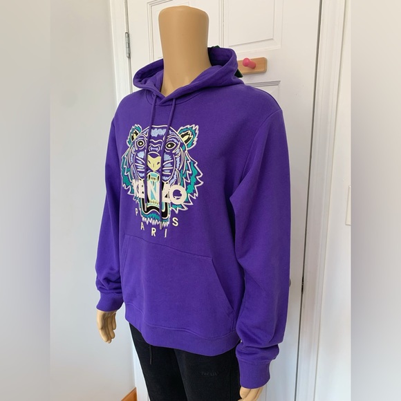 Kenzo Men’s Purple Tiger Hoodie - Picture 5 of 6